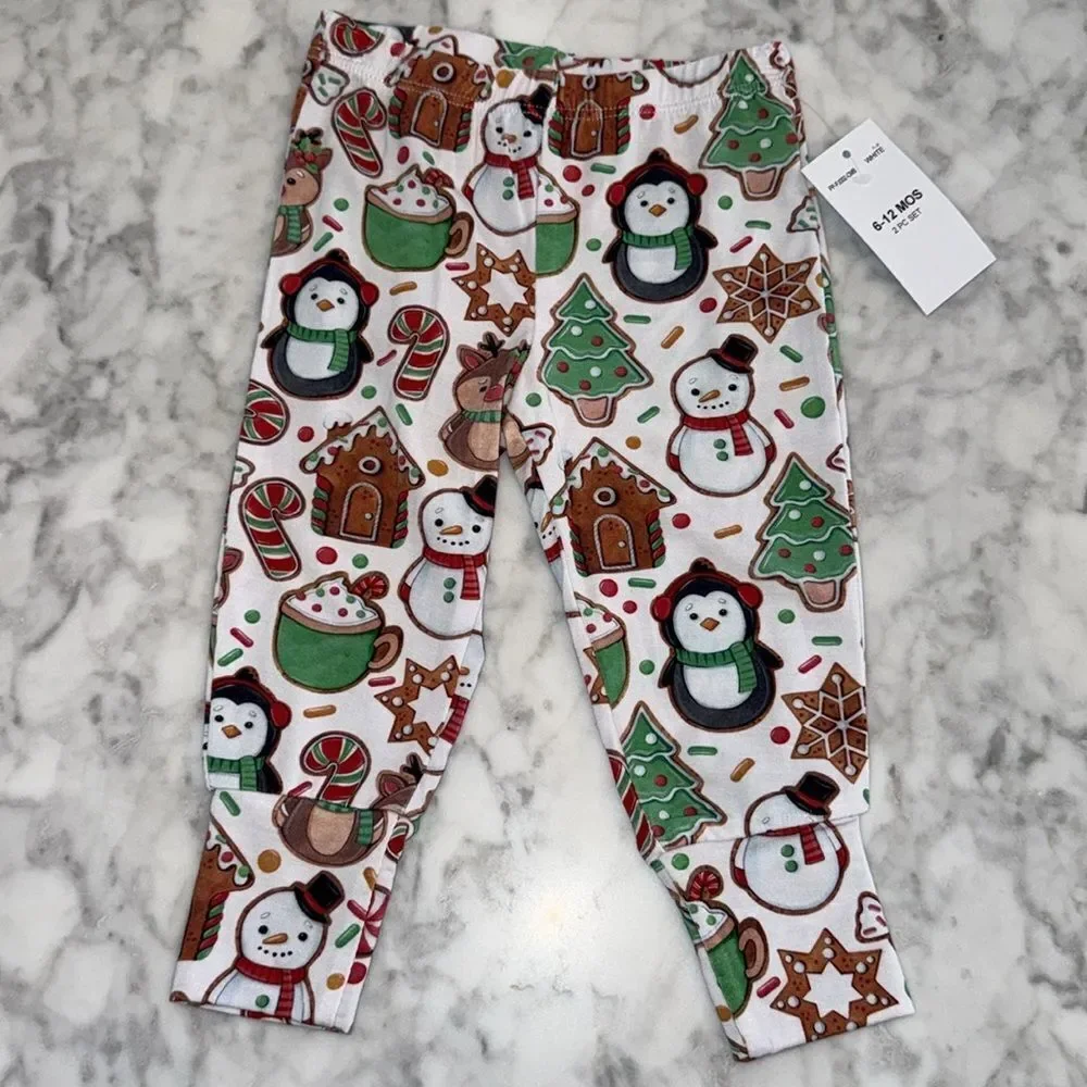 NWT POSH PEANUT CHRISTMAS COOKIE FESTIVE CLASSIC PJ SET